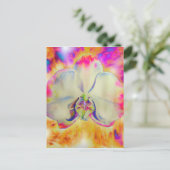 Romantische abstrakte Orchideenmalerei Postkarte (Stehend Vorderseite)