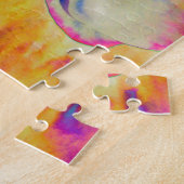 Romantische abstrakte Orchideenmalerei Puzzle (Seite)