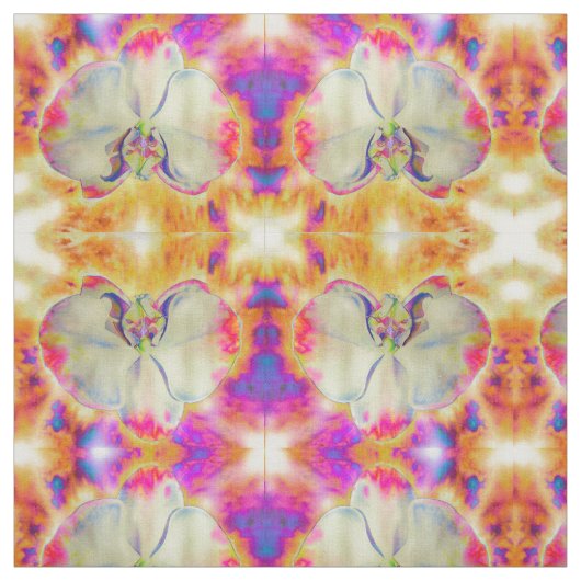 Romantische abstrakte Orchideenmalerei Stoff (Muster)