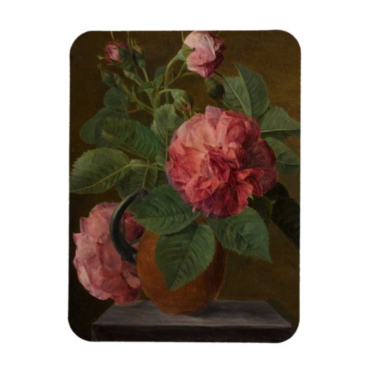 Romantische Alte Englische Rose Magnet (Vertikal)