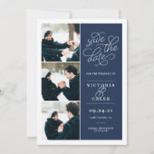 Romantische Anfrage | FotoCollage Save the Date (Vorderseite)