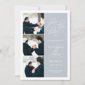 Romantische Anfrage | FotoCollage Save the Date (Vorderseite)