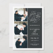 Romantische Anfrage | FotoCollage Save the Date (Vorderseite)