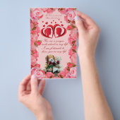 Romantische Angebotskarte Flyer (Handgriff)