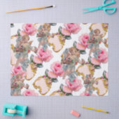 ROMANTISCHE ANGEL ANSAMMLUNG PINK ROSES SEIDENPAPIER (Basteln)