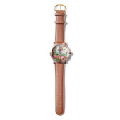 ROMANTISCHE ANGEL ANSAMMLUNG PINK ROSES UND BLUME ARMBANDUHR (Gurtband)