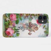 ROMANTISCHE ANGEL ANSAMMLUNG PINK ROSES UND BLUME Case-Mate iPhone HÜLLE (Rückseite (Horizontal))