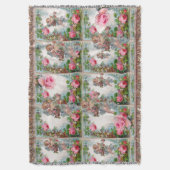 ROMANTISCHE ANGEL ANSAMMLUNG PINK ROSES UND BLUME DECKE (Vorderseite Vertikal)