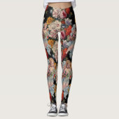 ROMANTISCHE ANGEL ANSAMMLUNG PINK ROSES UND BLUME LEGGINGS (Vorderseite)