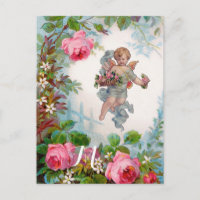 ROMANTISCHE ANGEL ANSAMMLUNG PINK ROSES UND BLUME