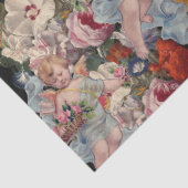 ROMANTISCHE ANGEL ANSAMMLUNG PINK ROSES UND BLUME SEIDENPAPIER (Detail)