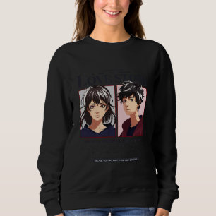 Romantische Anime-Paar-Liebesgeschichte Weiße Swea Sweatshirt