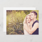 Romantische Ankündigung Datum freihalten (Vorne/Hinten)