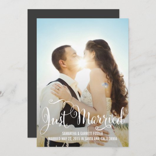 Romantische Ankündigung zur Hochzeit von Skripten  (Vorne/Hinten)