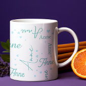 Romantische Anne (individuelle Name) zartes blaues Kaffeetasse