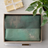 Romantische antike Emerald- und Gold-Designserie 1 Seidenpapier (Geschenk)
