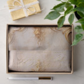 Romantische antike rosa und goldene Designserie 15 Seidenpapier (Geschenk)