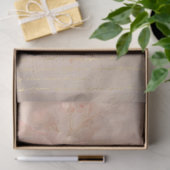 Romantische antike rosa und goldene Designserie 3 Seidenpapier (Geschenk)
