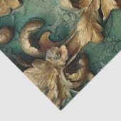 Romantische antike Smaragde und Gold Design Serie  Seidenpapier (Ausschnitt)