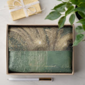 Romantische antike Smaragde und Gold Design Serie  Seidenpapier (Geschenk)