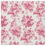Romantische antike Vintage Rose Rosa auf Weiß Stoff