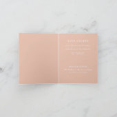 Romantische Antiquitätenhochzeit - Einladung (Innenseite)