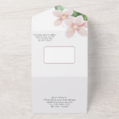 Romantische Apfelblüten All In One Einladung (Außenbereich)