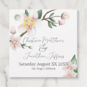 Romantische Apfelblüten Geschenkanhänger (Vorderseite)