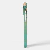 Romantische Aquamarin Blush Pink-Blume Case-Mate iPhone Hülle (Rückseite / Links)