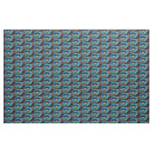 Romantische aquamarine Blumenbemalung Stoff (Yard (91,4 cm))