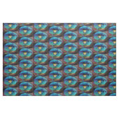 Romantische aquamarine Blumenbemalung Stoff (Fat Quarter (45,7 x 55,9 cm))