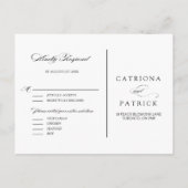 Romantische Aquarell-Blume UAWG II Postkarte (Rückseite)