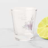 Romantische Aquarellanemonen Schnapsglas (Rückseite)