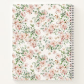 Romantische Aquarellblüte Notizblock (Rückseite)