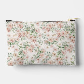 Romantische Aquarellblüte Zubehörtasche (Rückseite)