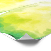 Romantische Aquarellbutterflys glauben an sich Poster (Ecke)