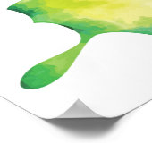 Romantische Aquarellbutterflys glauben an sich Poster (Ecke)