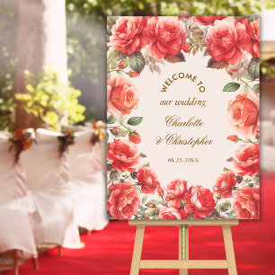 Romantische Aquarellfarben - Begrüßung Poster