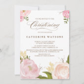 Romantische Aquarellfarben Blume Einladung feiern (Vorderseite)