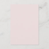 Romantische Aquarellfarben-Blume Empfang-Karte Begleitkarte (Rückseite)