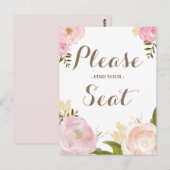 Romantische Aquarellfarben Blume Finden Sie Ihren  Postkarte (Vorne/Hinten)