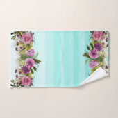 Romantische, Aquarellfarben, gestrichen Badhandtuch Set (Handtuch)