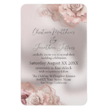 Romantische Aquarellfarben-Rose auf Perle