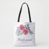Romantische Aquarellmönche Tasche (Vorderseite)