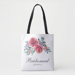 Romantische Aquarellmönche Tasche