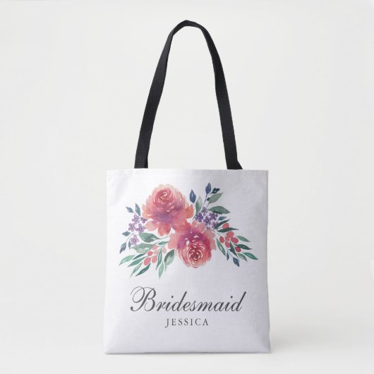 Romantische Aquarellmönche Tasche (Vorderseite)