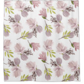 Romantische Aquarellmuster mit floralen Mustern el Duschvorhang (Vorderseite)