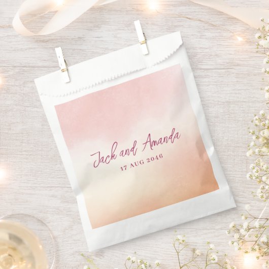 Romantische Aquarelltasche Farbige Gastgeschenk Ho Geschenktütchen (Ausgeschnitten)