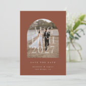 Romantische Arch-Einladung Einladung (Stehend Vorderseite)