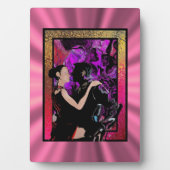 Romantische Art-Déco-Tänzer Fotoplatte (Vorderseite)